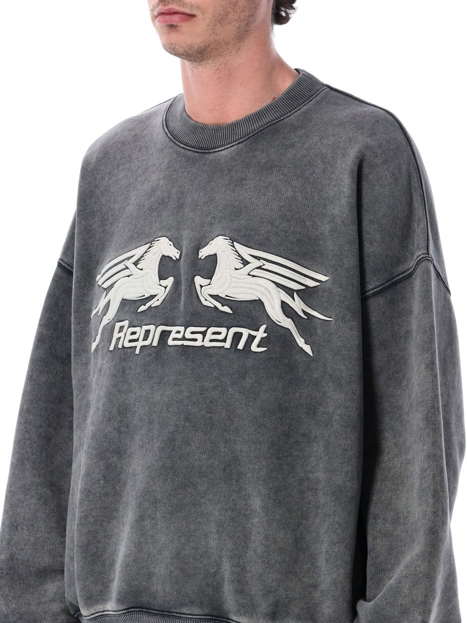 Represent Pegasus Sweatshirt Vintage Grey Donkergrijs