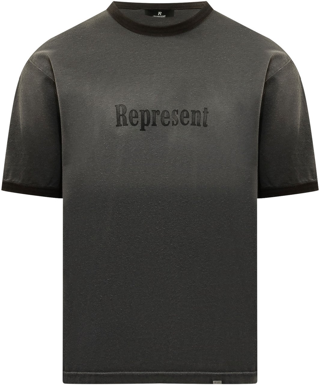 Represent T-shirt con Logo Frontale Donkergrijs