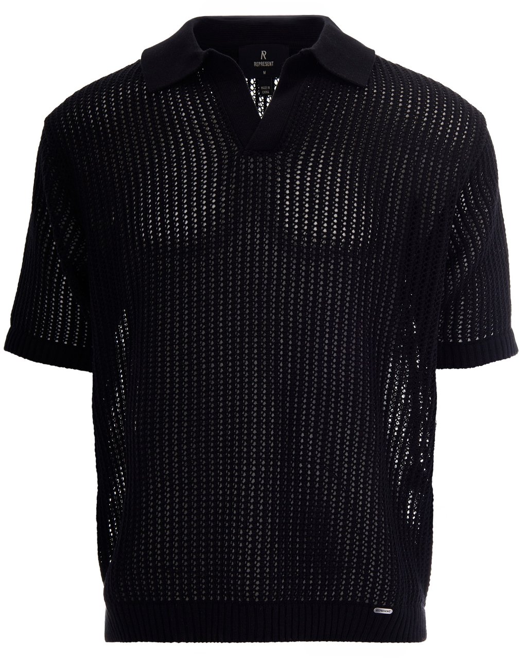 Represent T-Shirts And Polos Jet Black Zwart