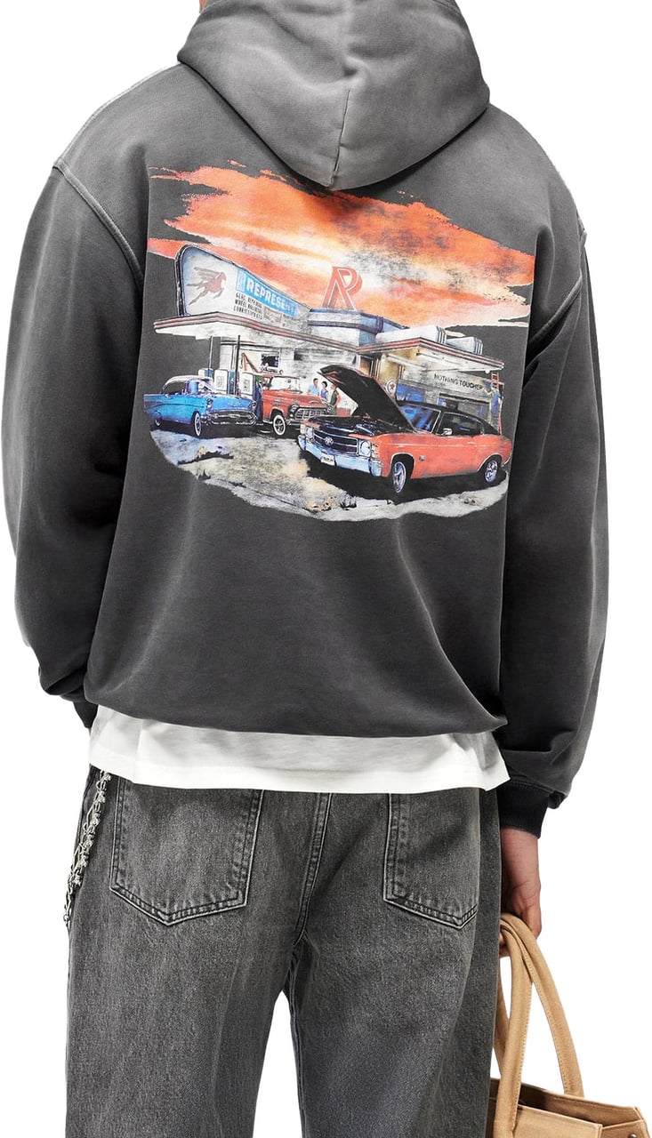 Represent Heren 24 Hour Service Hoodie Zwart