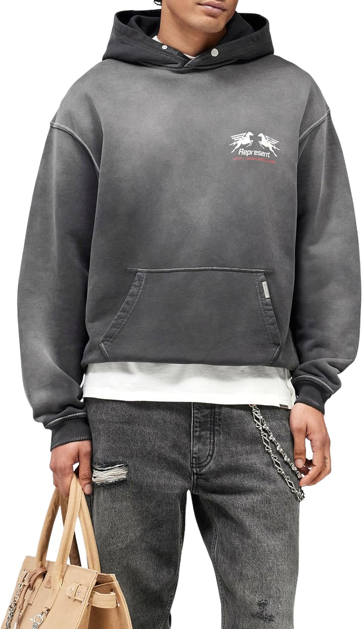 Represent Heren 24 Hour Service Hoodie Zwart