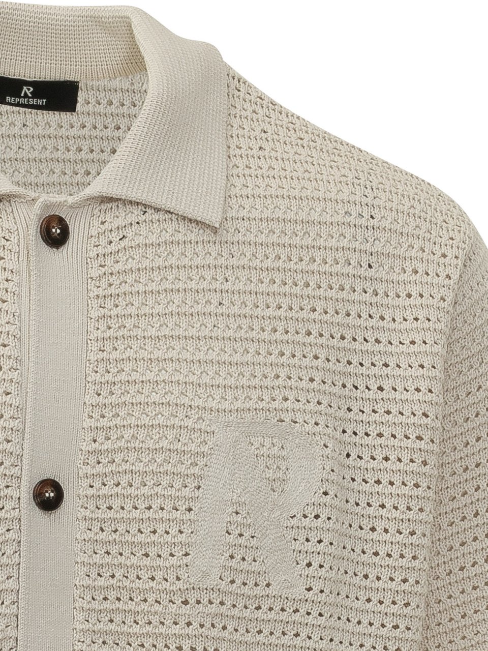 Represent Camicia in Maglia con Bottoni Wit