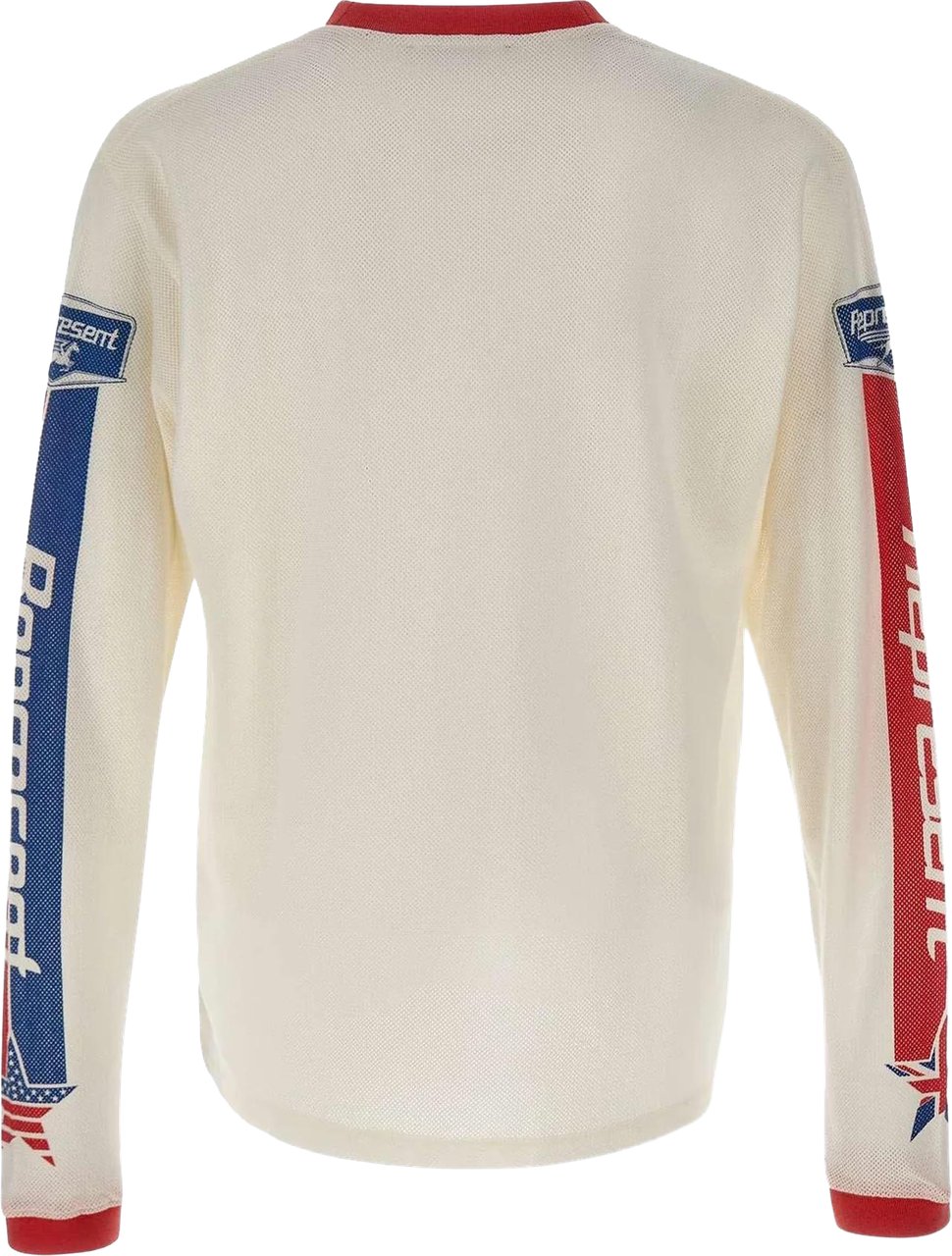 Represent Heren Mesh Pegasus Long Sleeve T-Shi Wit