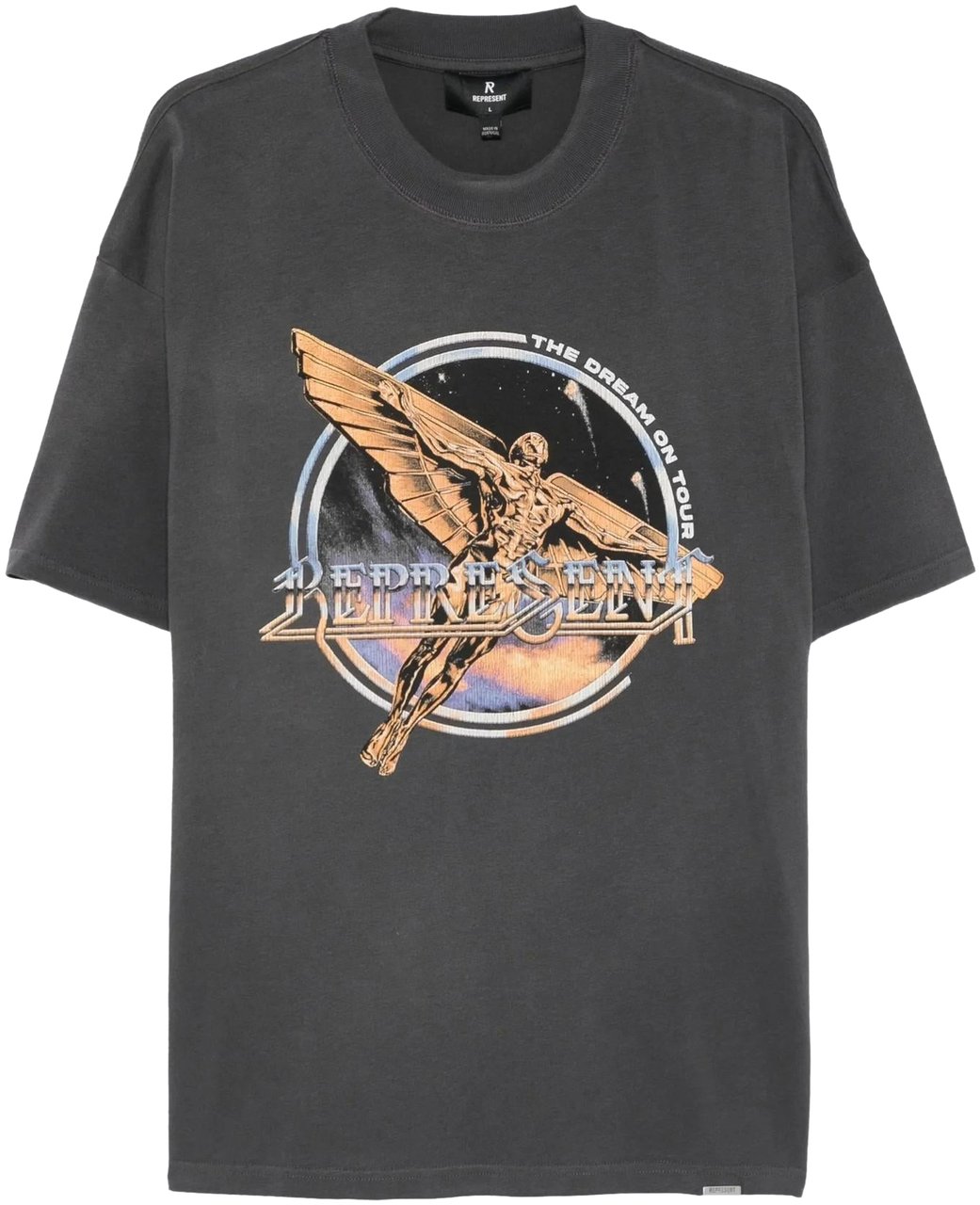 Represent Heren Golden Tour T-Shirt Grijs