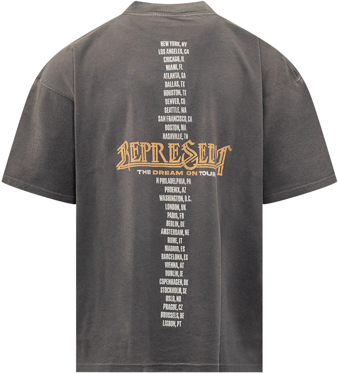 Represent T-Shirt Golden Tour Donkergrijs