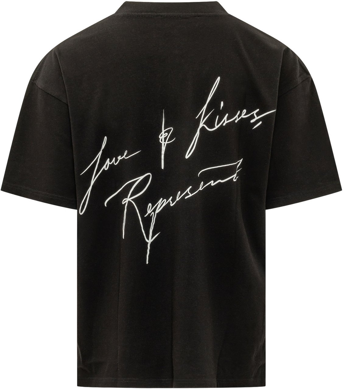 Represent T-shirt Love Kisses Zwart