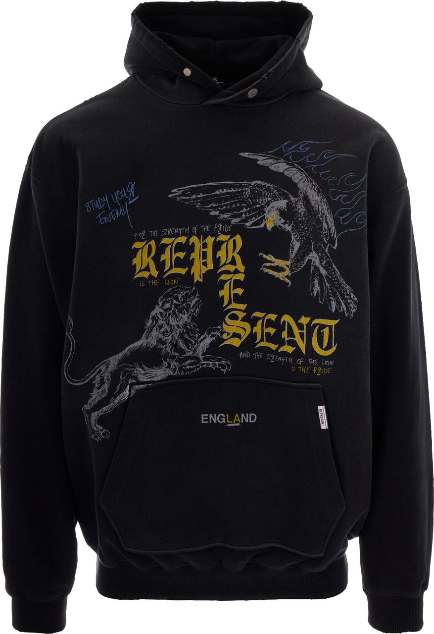 Represent Sweaters Washed Black Zwart