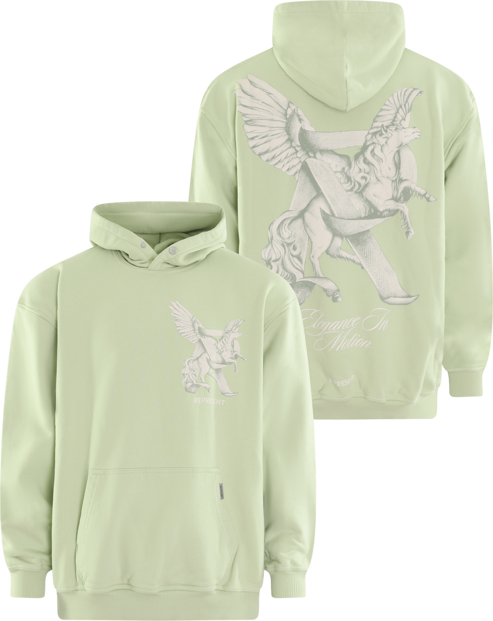 Represent Heren Elegance InMotion Hoodie Groen Groen