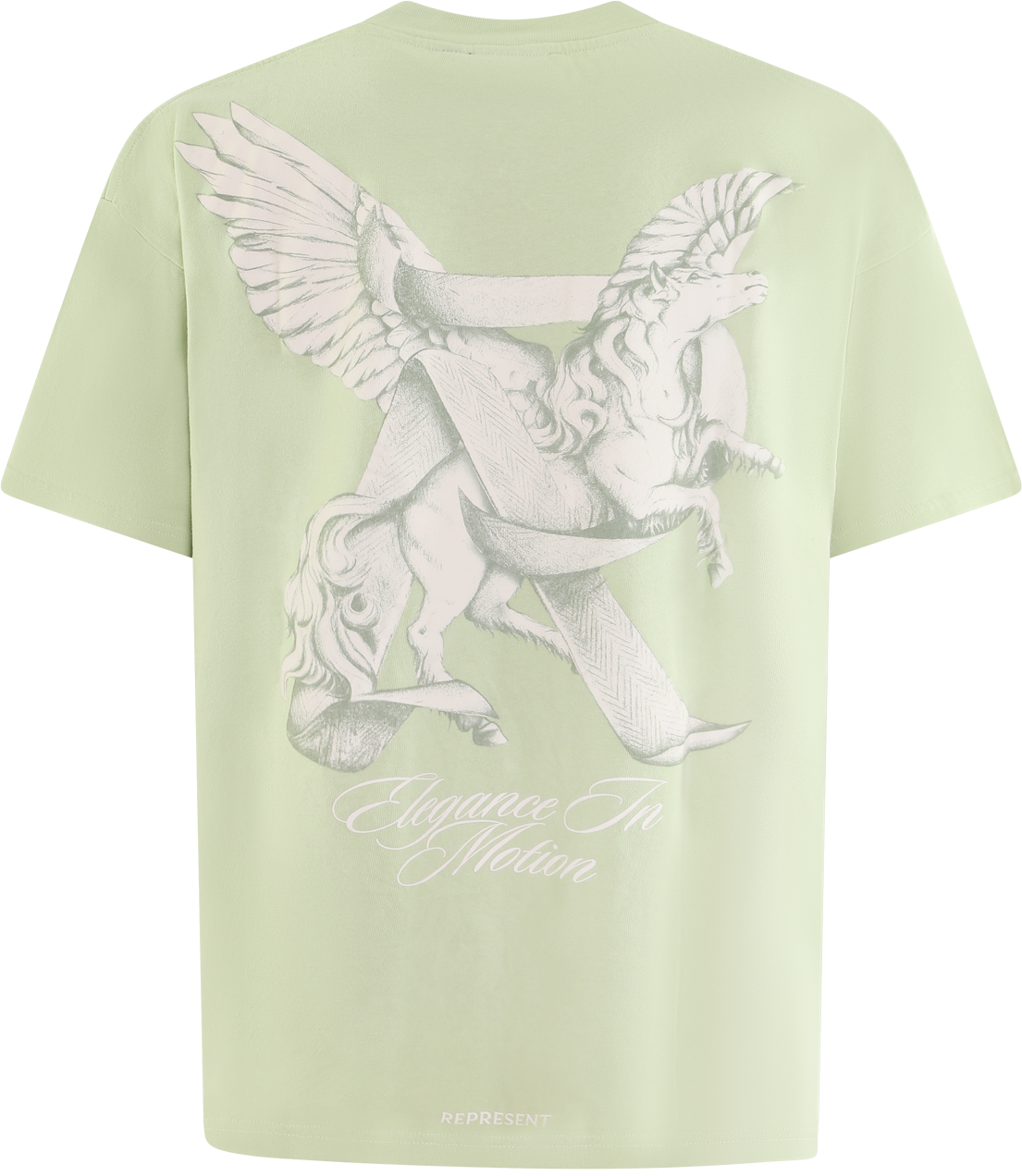 Represent Heren EleganceInMotion T-Shirt Groen Groen