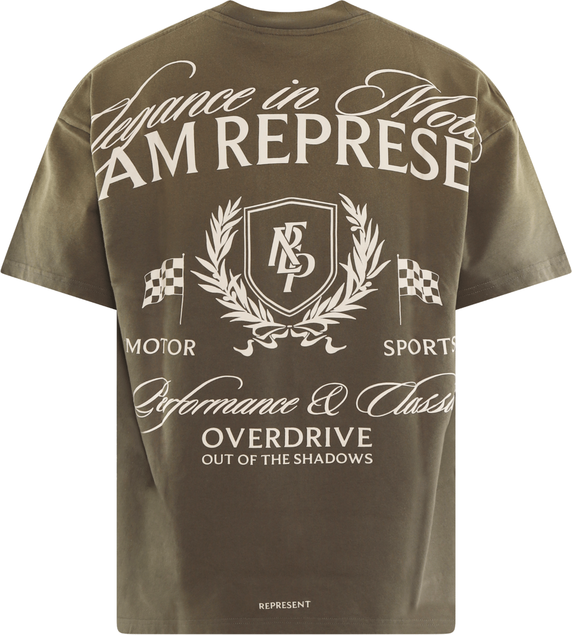 Represent Heren Crest T-Shirt Beige Beige