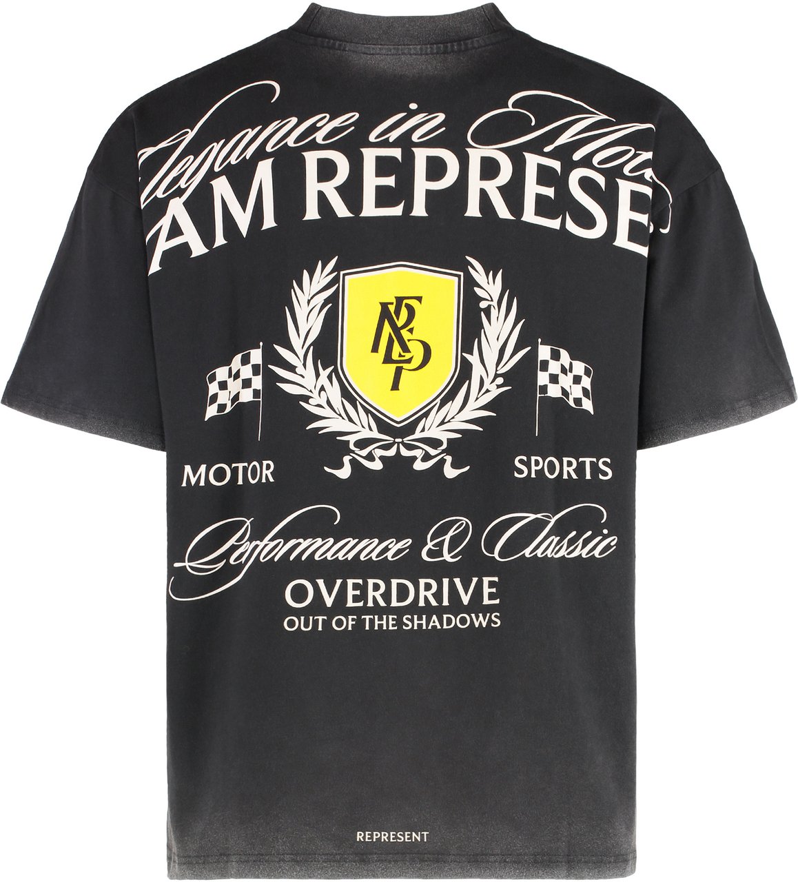 Represent Cotton crew-neck T-shirt Zwart