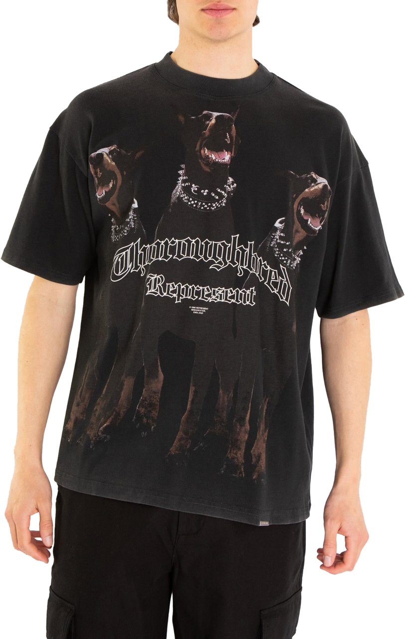 Represent Heren Thoroughbred T-Shirt Zwart Zwart
