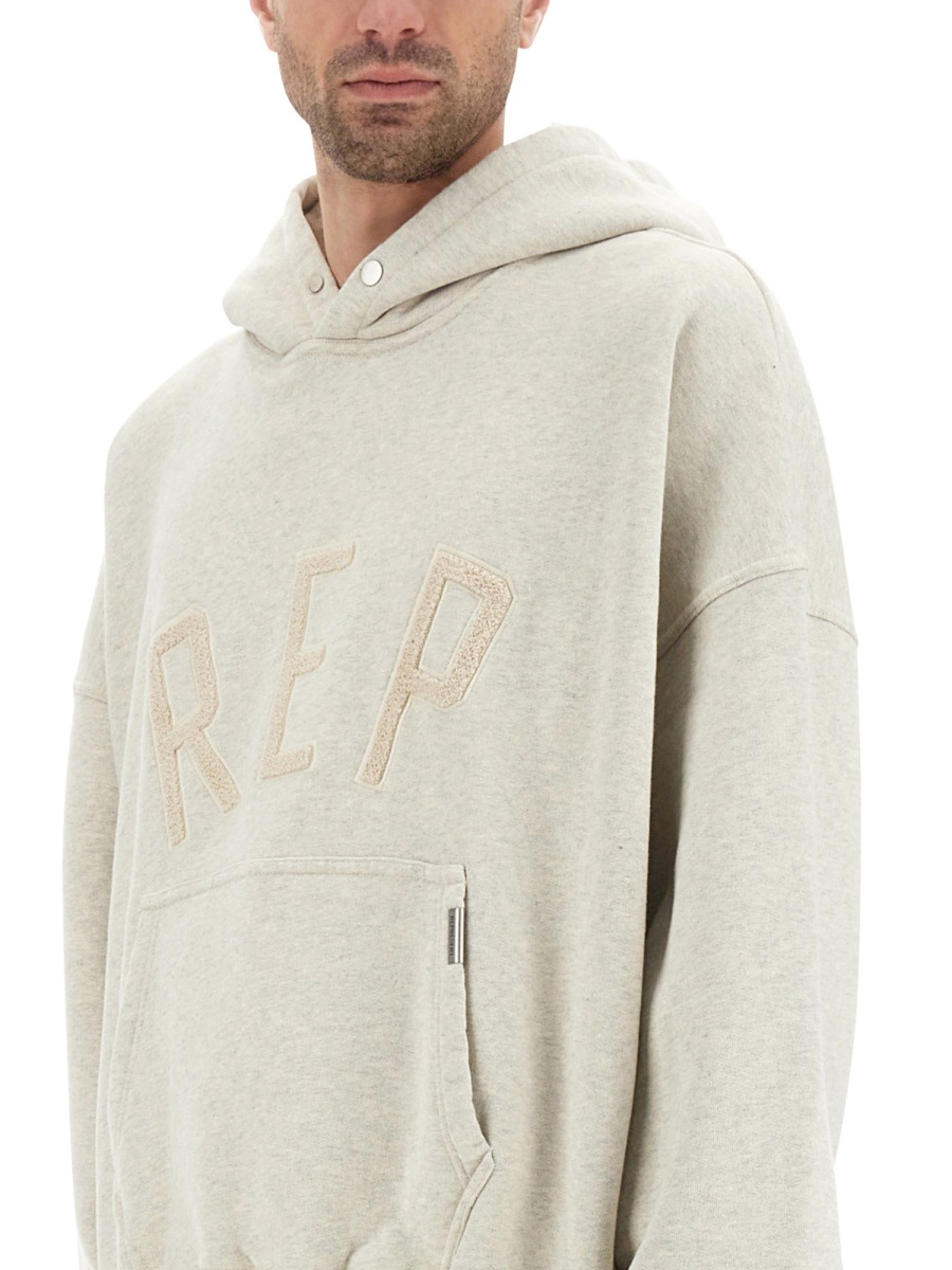 Represent Relaxed Fit Hoodie With Embroidered Logo Wit