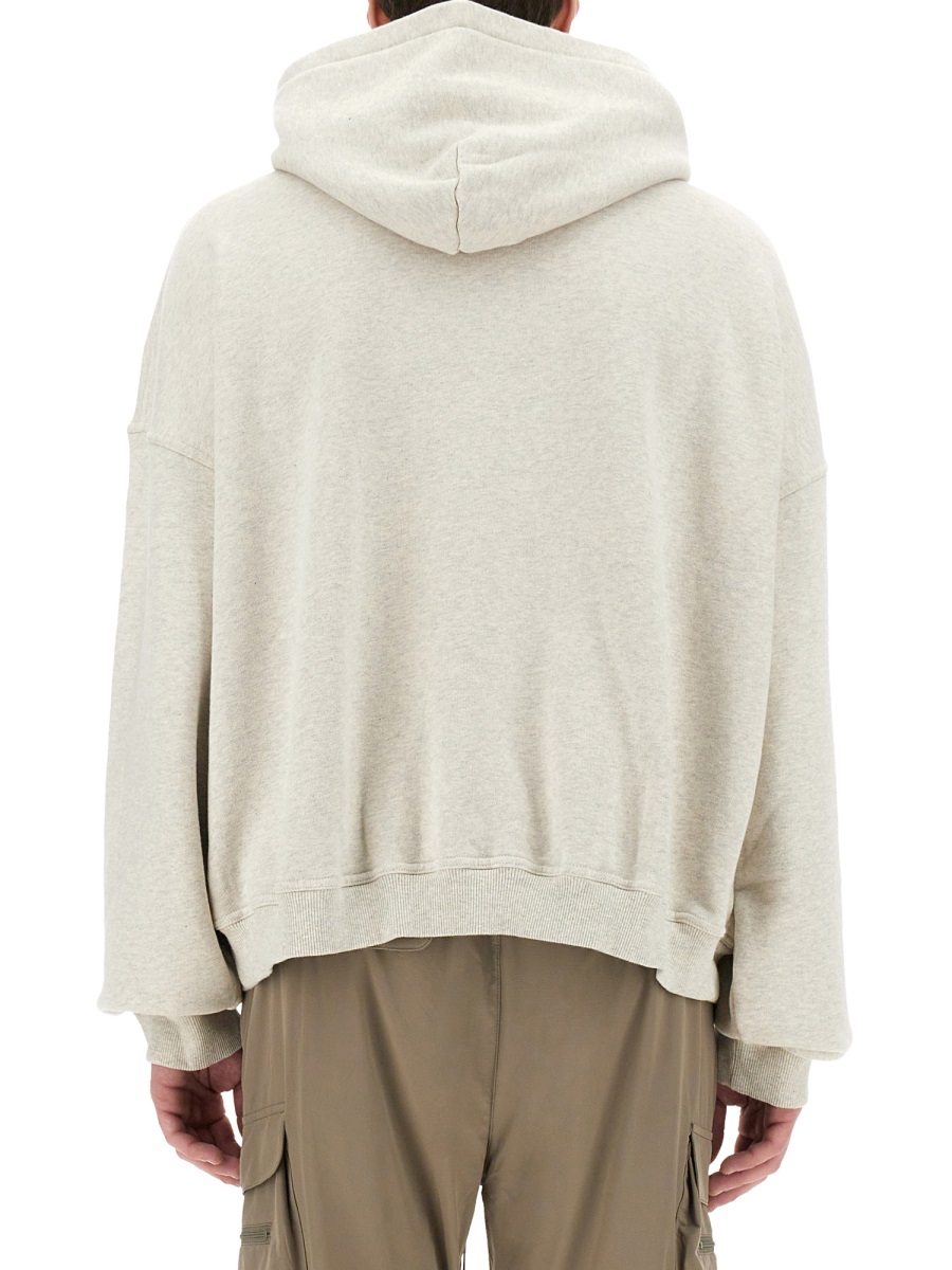 Represent Relaxed Fit Hoodie With Embroidered Logo Wit