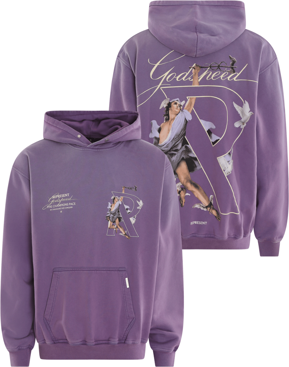 Represent Heren Hermes Hoodie Geel