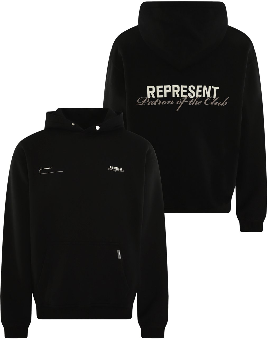Represent Heren Patron Of THe Club Hoodie Zwart