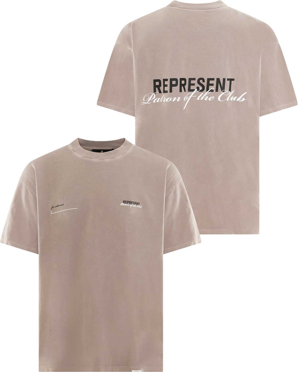Represent Heren Patron Of The Club T-Shirt Beige