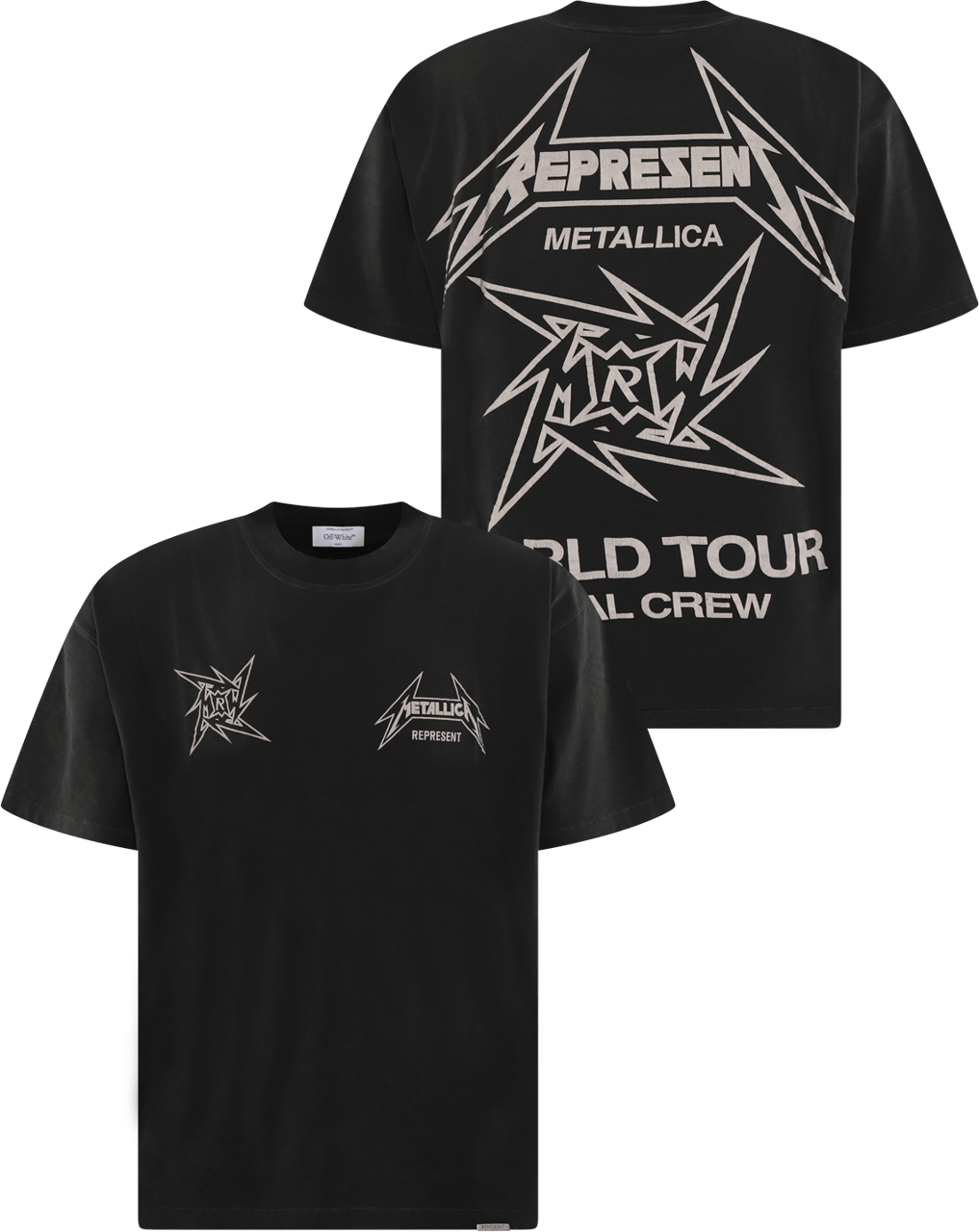 Represent Heren Metallica 40Year T-Shirt Zwart Zwart