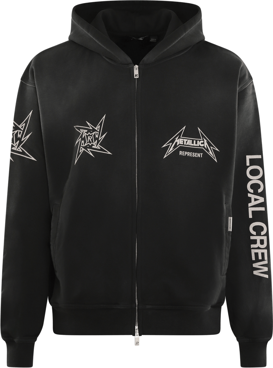 Represent Heren Metallica 40 Yrs Hoodie Zwart Zwart