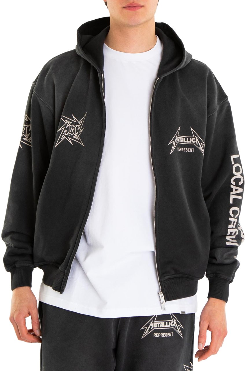 Represent Heren Metallica 40 Yrs Hoodie Zwart Zwart
