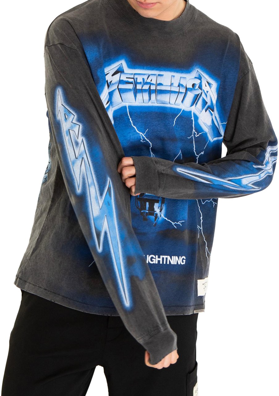Represent Heren Metallica Ride Shirt Zwart Zwart