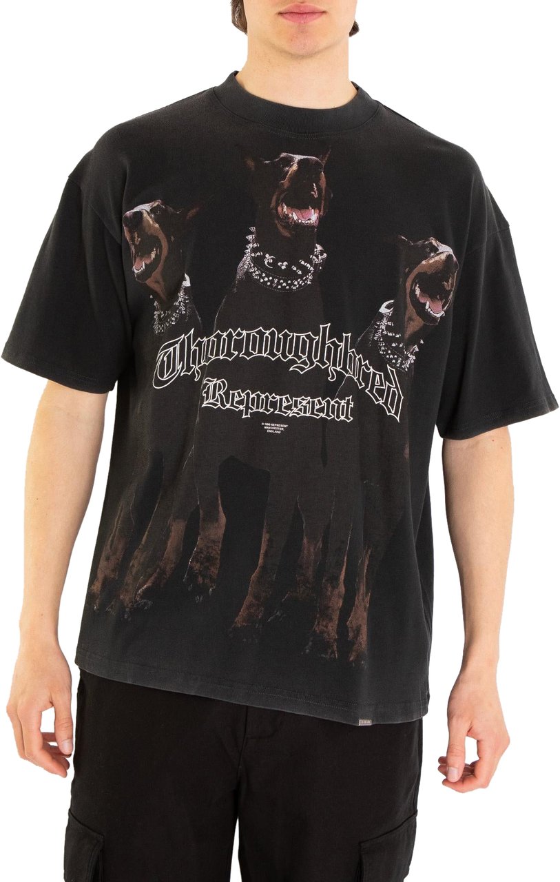 Represent Heren Thoroughbred T-Shirt Zwart Zwart
