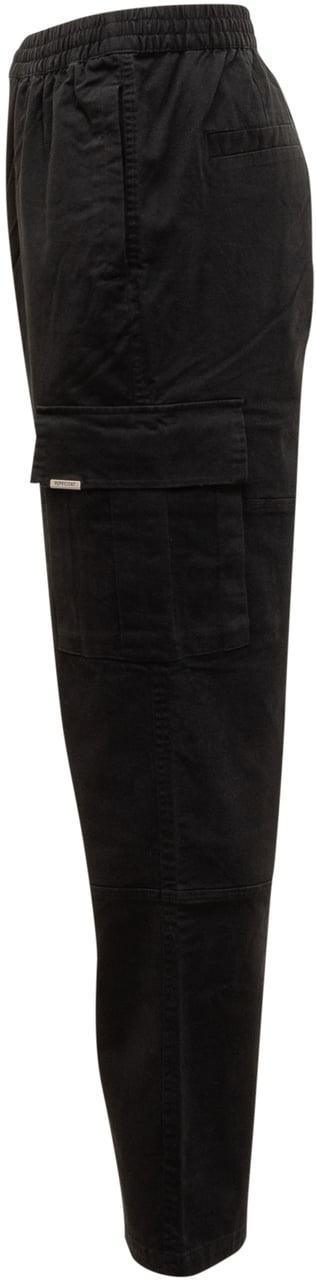 Represent Represent Pantaloni Cargo Neri con Tasche Laterali Zwart