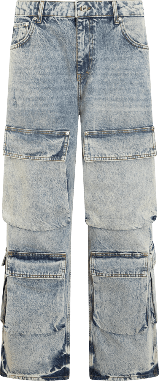 Represent Heren R3Ca Cargo Denim Blauw