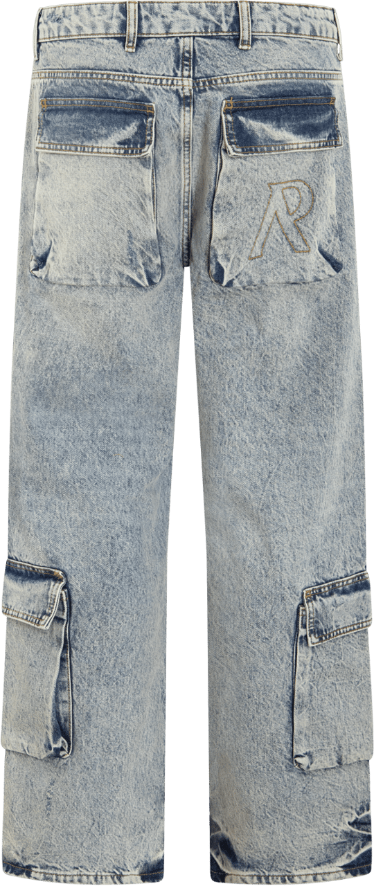 Represent Heren R3Ca Cargo Denim Blauw