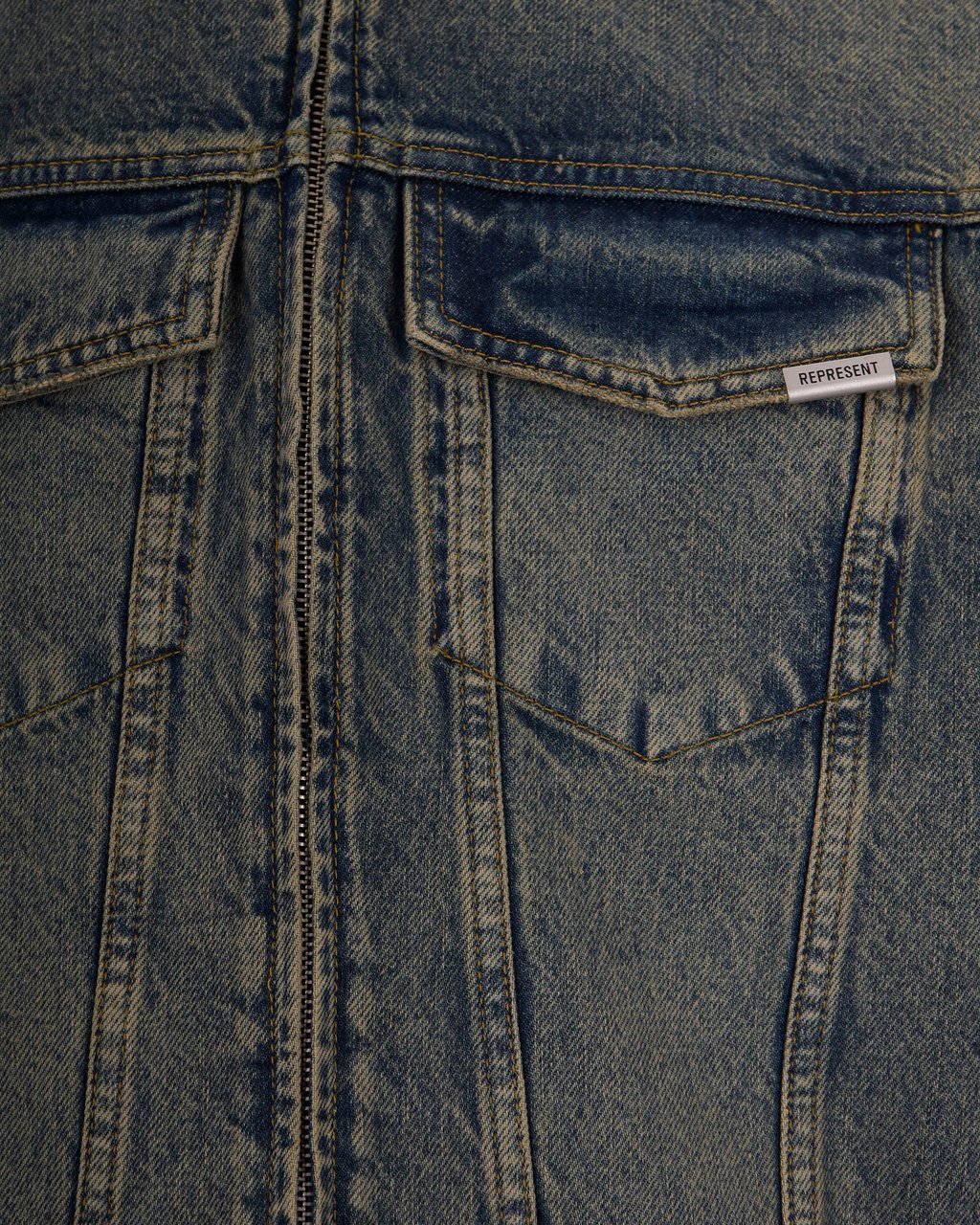 Represent Coats Blue Cream Blauw