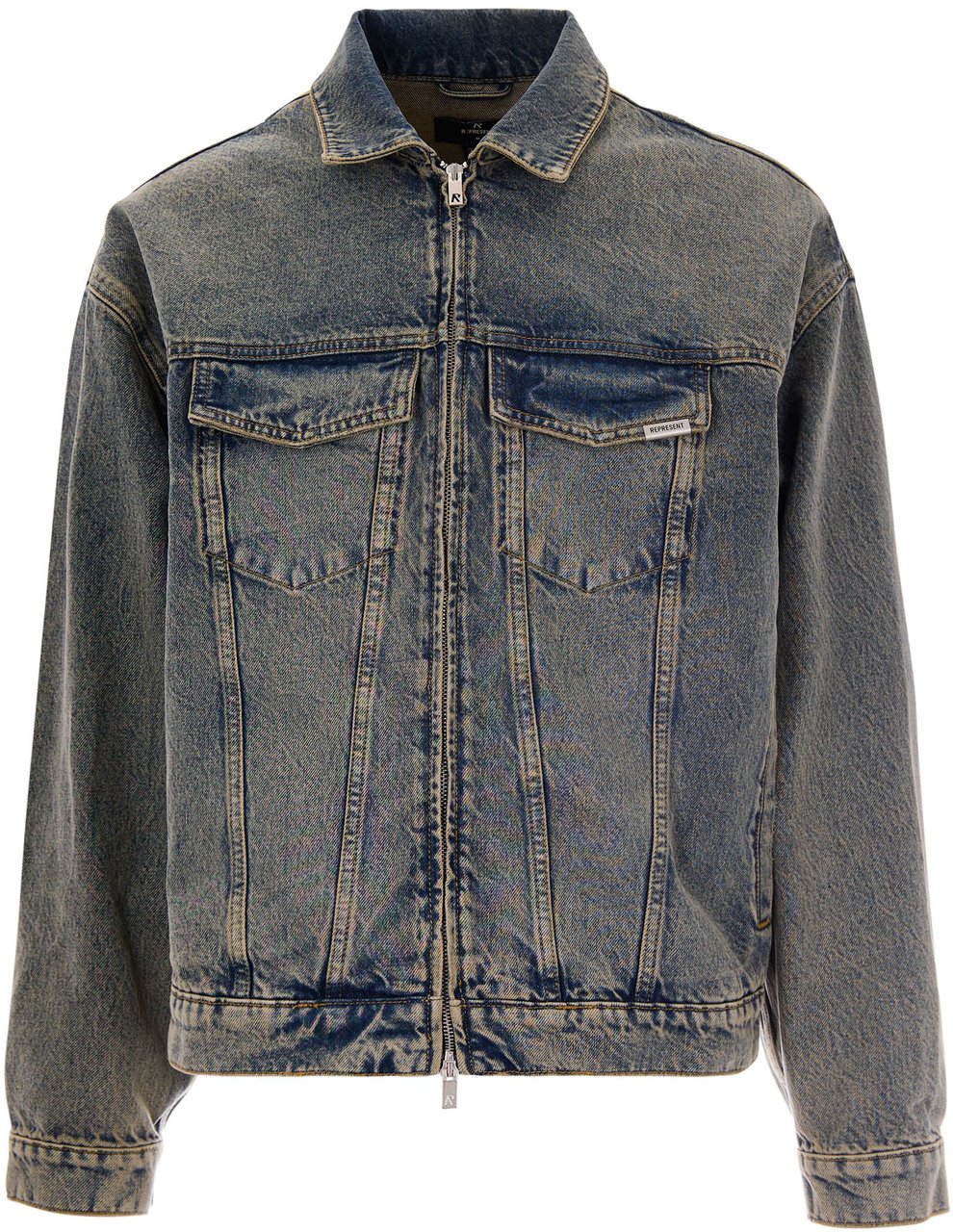 Represent Coats Blue Cream Blauw