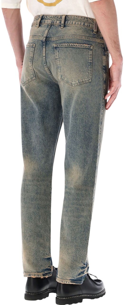 Represent R2 Straight Leg Denim Blue Cream Blauw