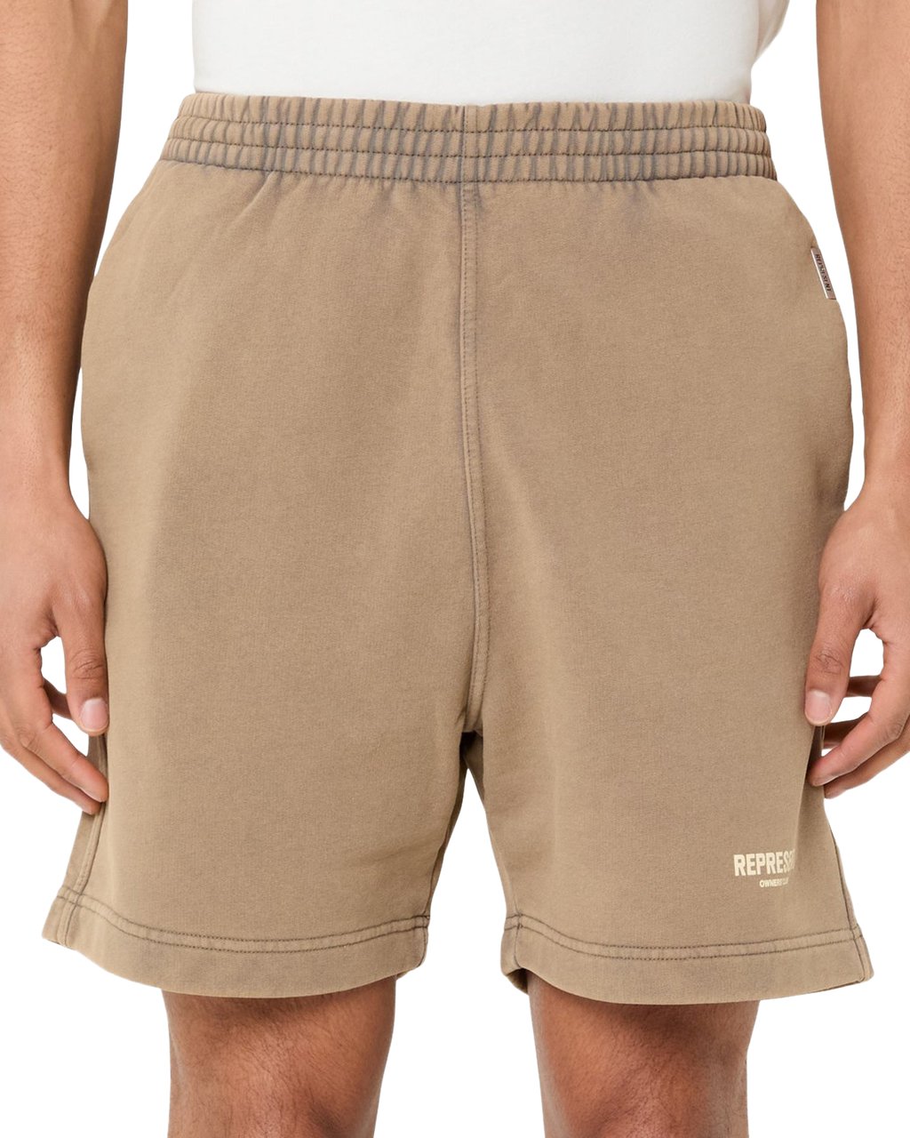 Represent Heren Owners Club Shorts Grijs Bruin