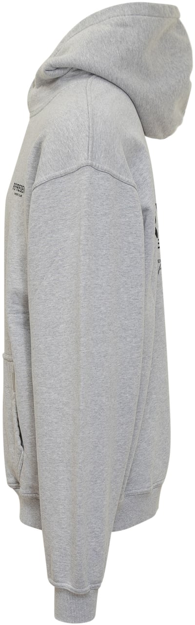 Represent Felpa Con Cappuccio E Logo Ricamato Lichtgrijs