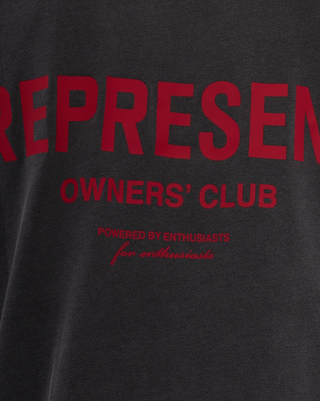 Represent T-Shirts And Polos Washed Black Donkergrijs
