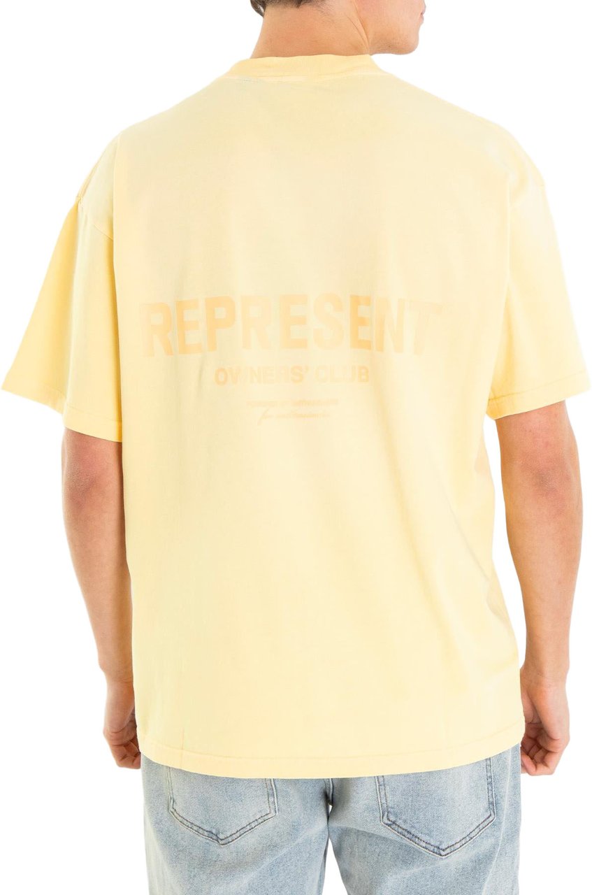 Represent Heren Owners Club T-Shirt Geel Neutraal
