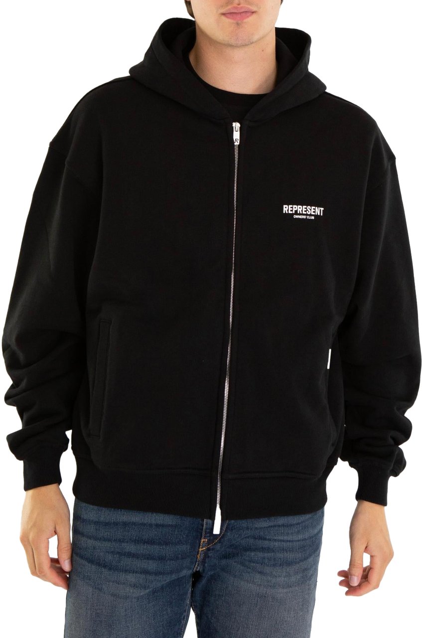 Represent Heren Owners Club Zip Hoodie Zwart Zwart