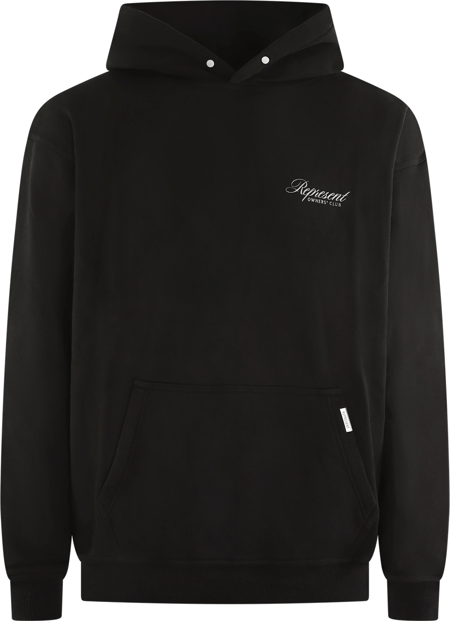 Represent Heren Owners Script Hoodie Blauw Zwart
