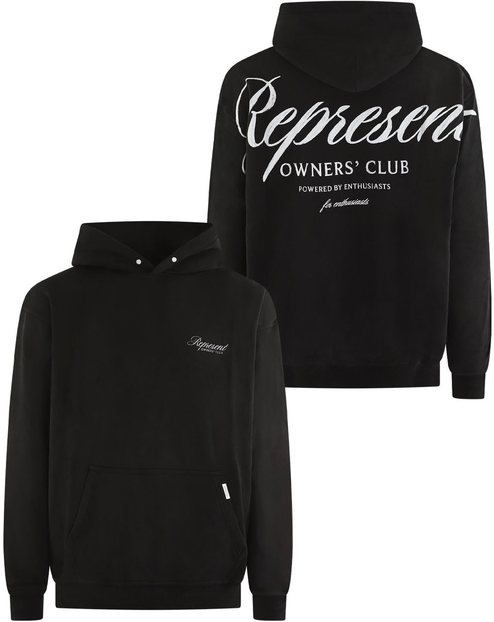 Represent Heren Owners Script Hoodie Zwart Zwart