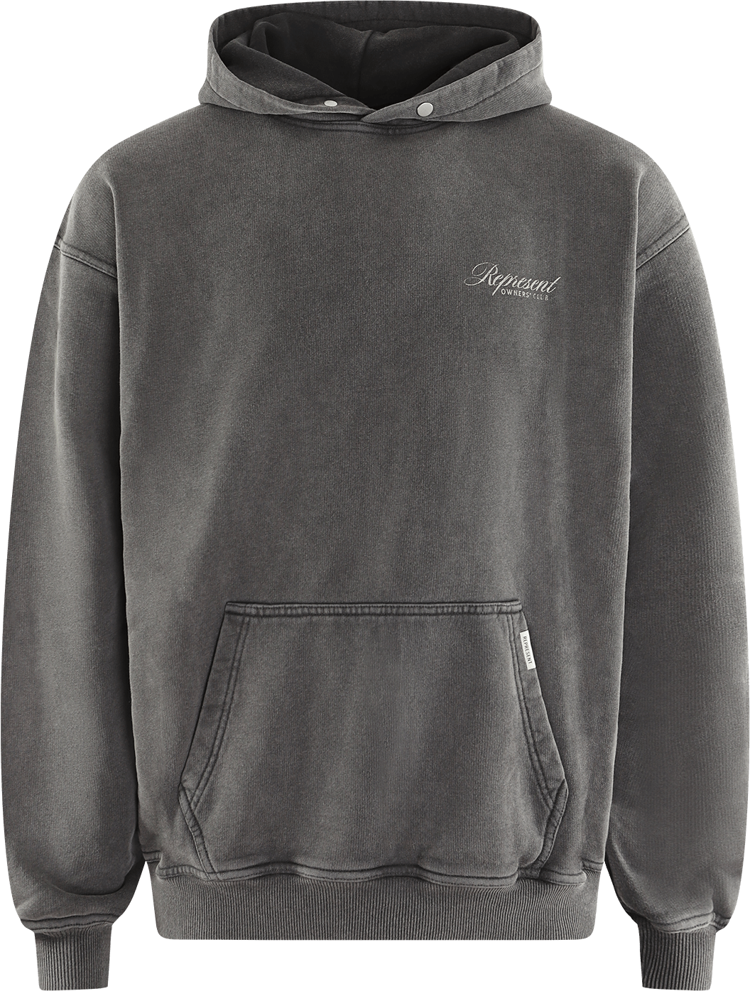 Represent Heren Owners Script Hoodie Blauw Grijs