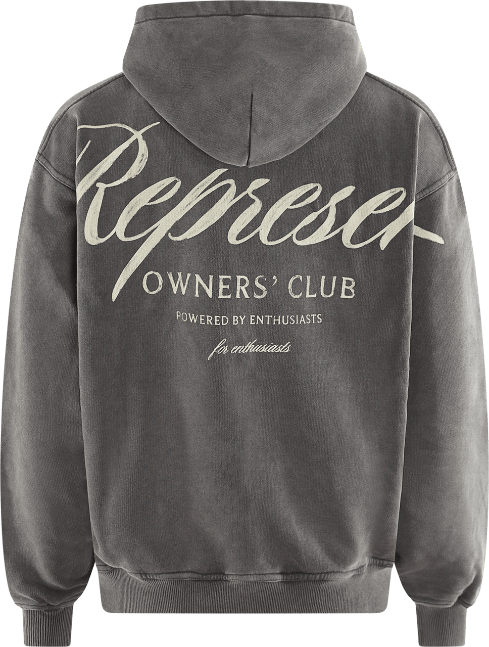 Represent Heren Owners Script Hoodie Blauw Grijs