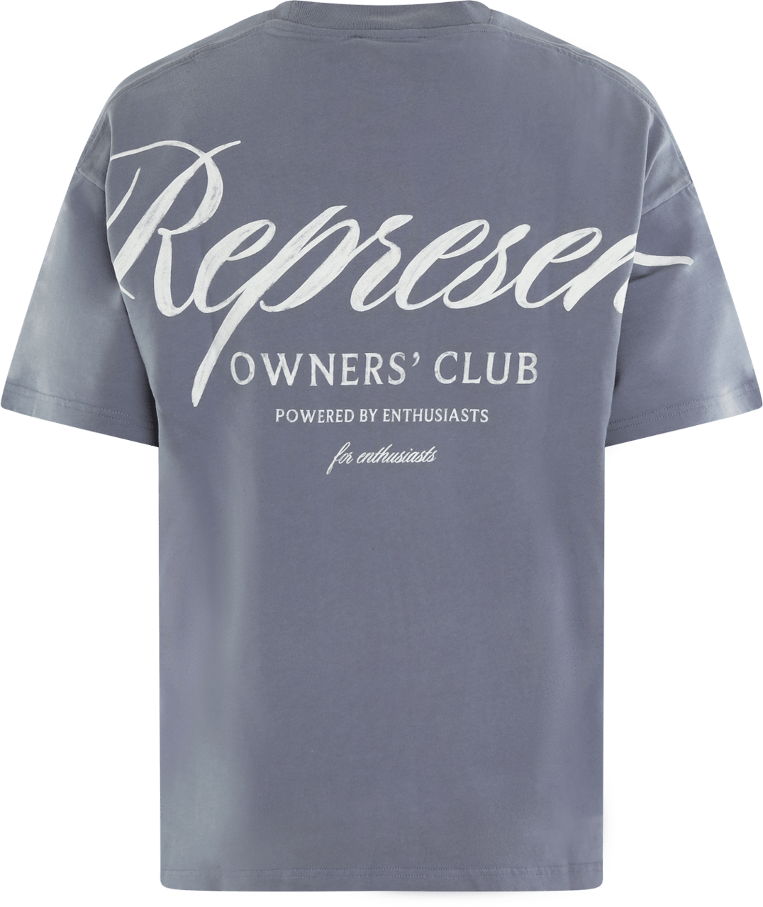 Represent Heren Owners Script T-Shirt Blauw Blauw