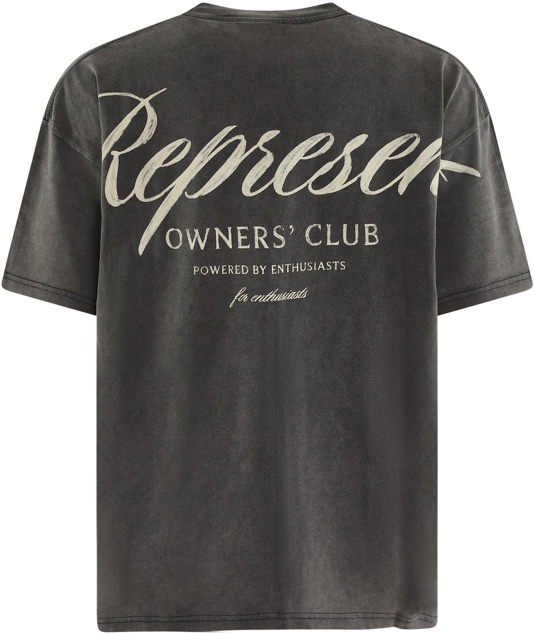 Represent Heren Owners Script T-Shirt Blauw Grijs