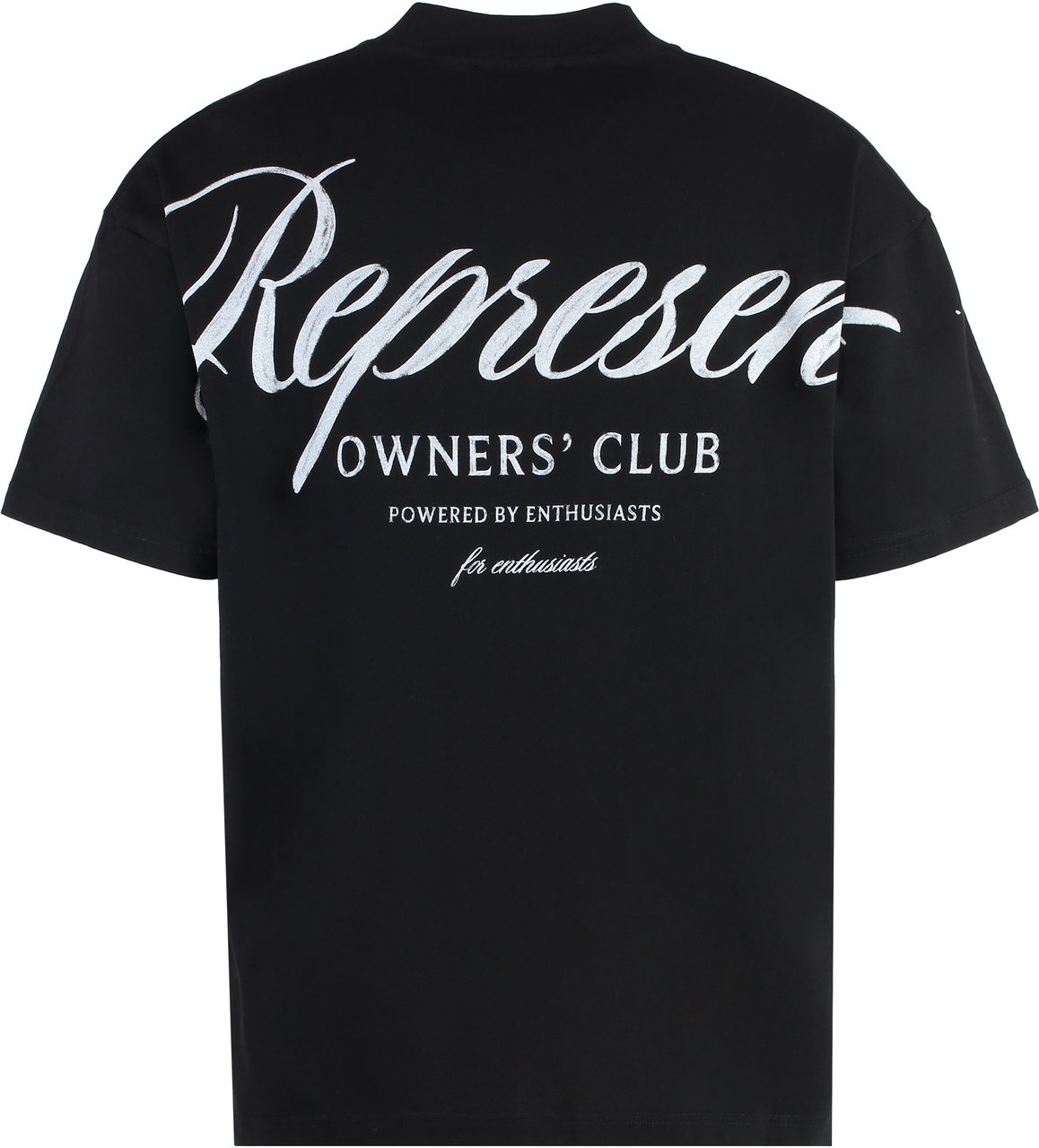 Represent Cotton crew-neck T-shirt Zwart