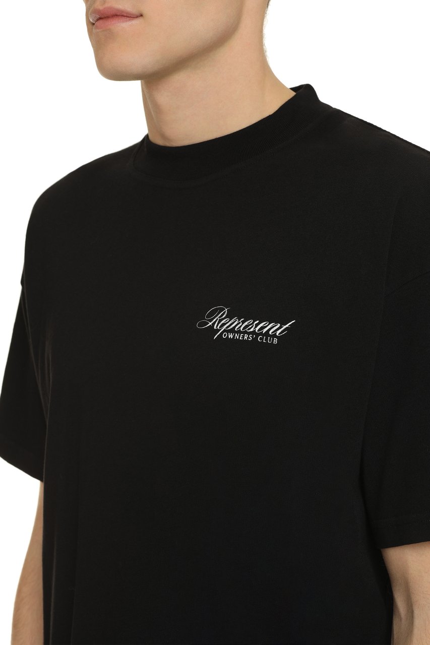 Represent Cotton crew-neck T-shirt Zwart