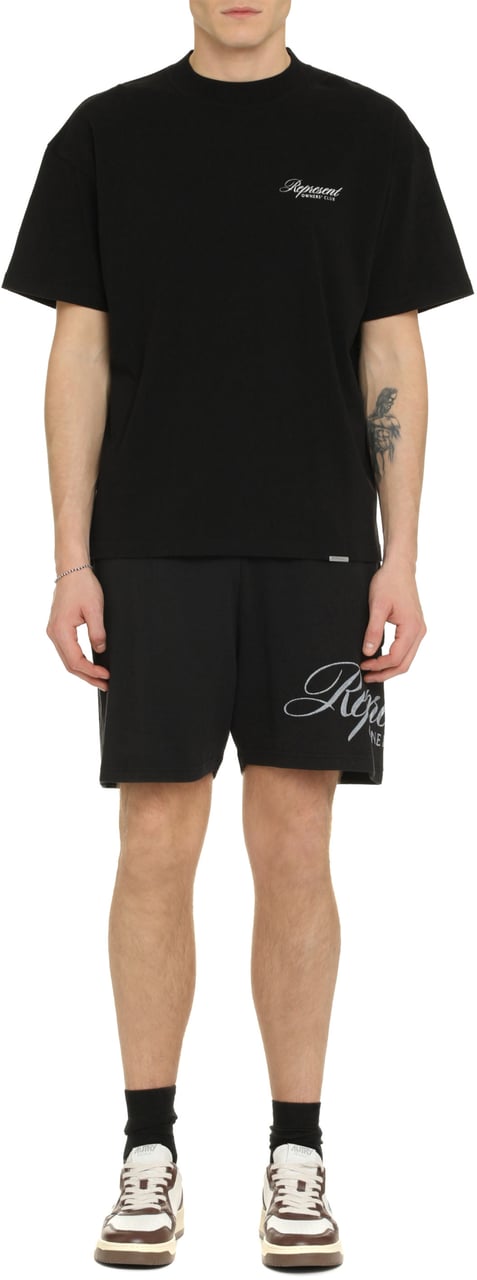 Represent Cotton crew-neck T-shirt Zwart