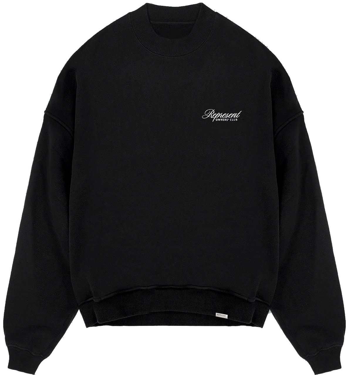 Represent OWNERS CLUB SCRIPT LOGO SWEATER BLACK Zwart