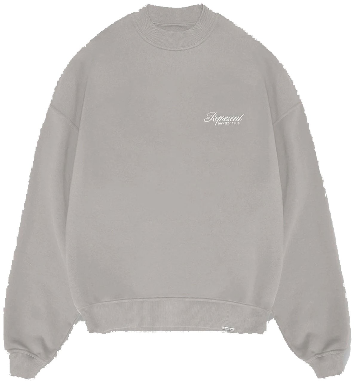 Represent OWNERS CLUB SCRIPT LOGO SWEATER LIGHT GREY Grijs