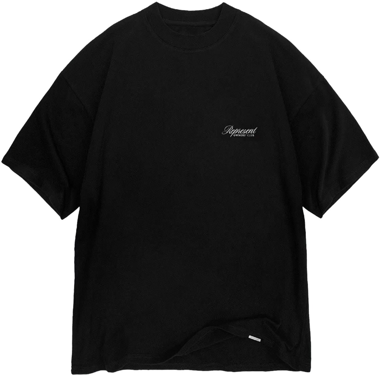 Represent OWNERS CLUB SCRIPT LOGO T-SHIRT BLACK Zwart