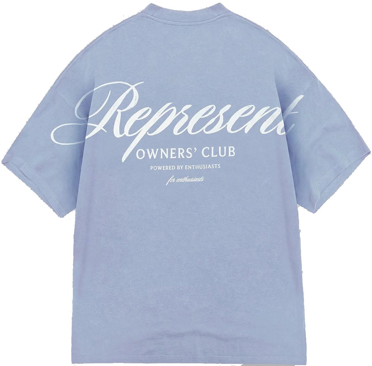 Represent OWNERS CLUB SCRIPT LOGO T-SHIRT BLUE Blauw